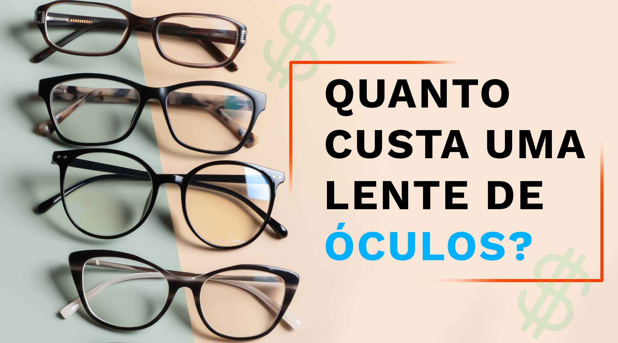 Quanto custa uma lente de óculos?